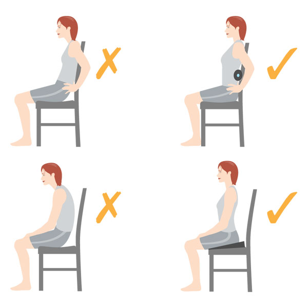 Comfortable sitting positions 2024 for lower back pain